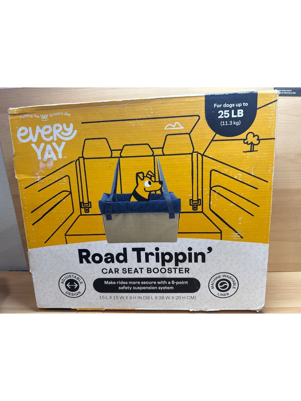 Road Trippin' Car Booster Seat - For 25lb pets